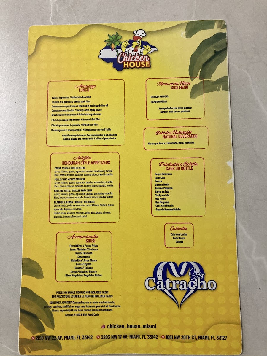 Chicken House #4 Menu - Image 2
